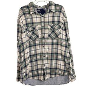 American Eagle Outfitters Plaid Long Sleeve Button Shirt